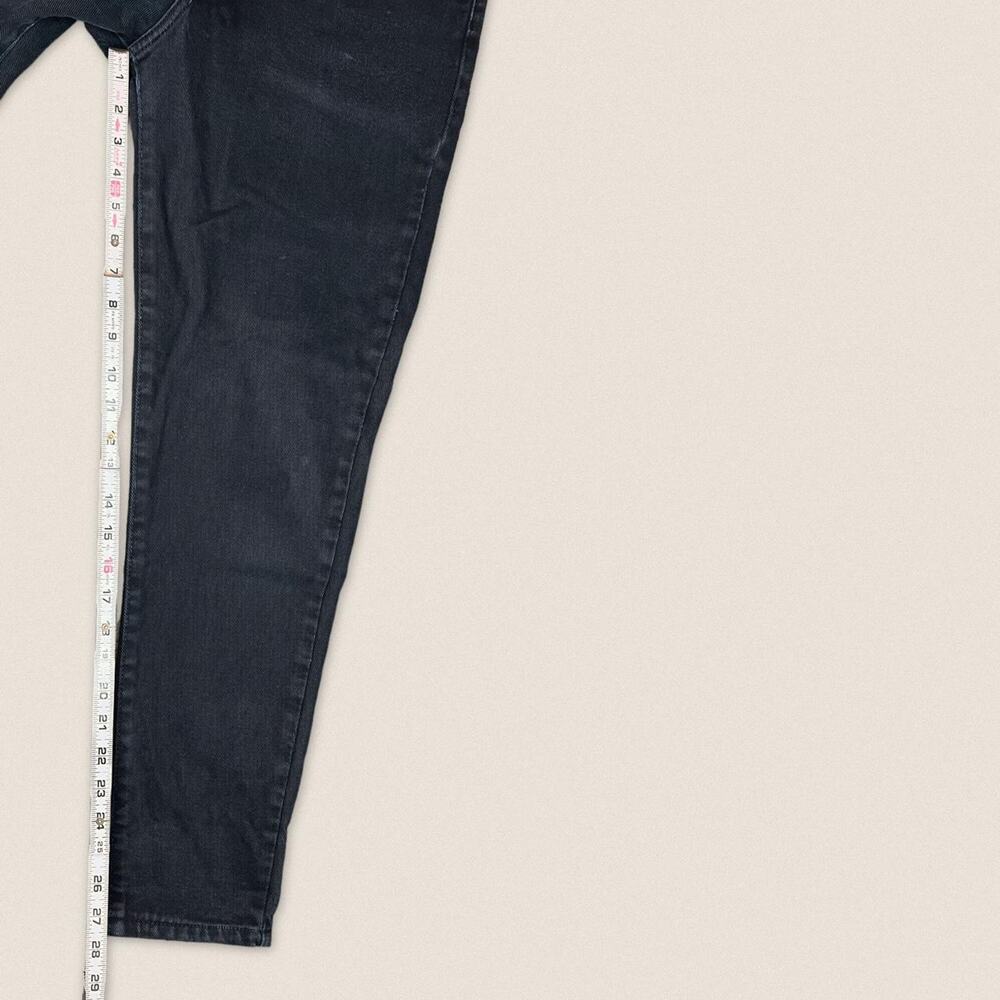Vintage 90s Calvin Klein Black Jeans Short Petite - Size 28 x 27.5 - Picture 7 of 8